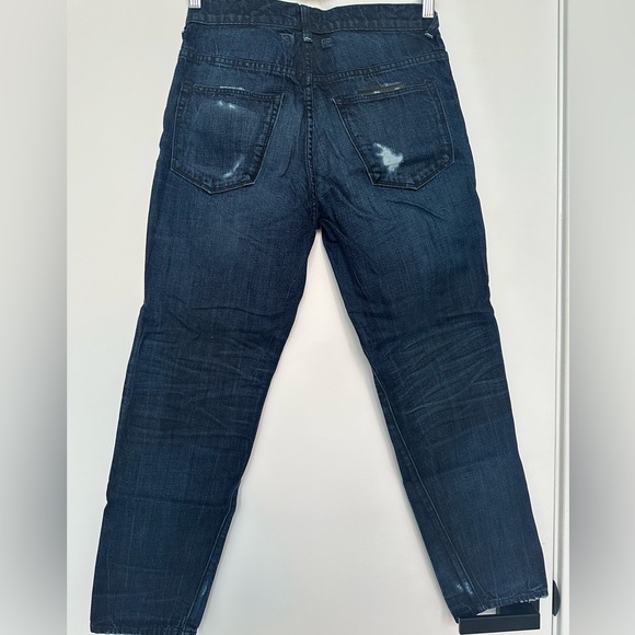 TALLEY DARK BLUE DISTRESSED JEANS - Picture 3 of 10